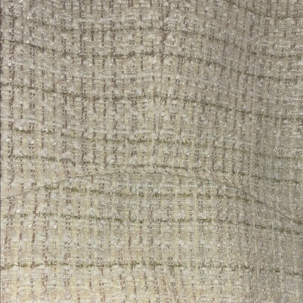 Elie Tahari Cream Tweed Moto-Style Jacket - Picture 4 of 4